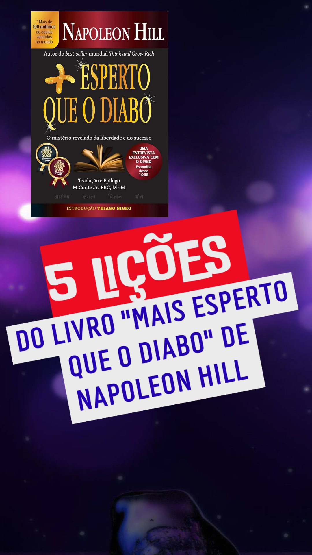 Capa do artigo sobre as lições do livro de Napoleon Hill, destacando os ensinamentos de 'Mais Esperto que o Diabo'.
